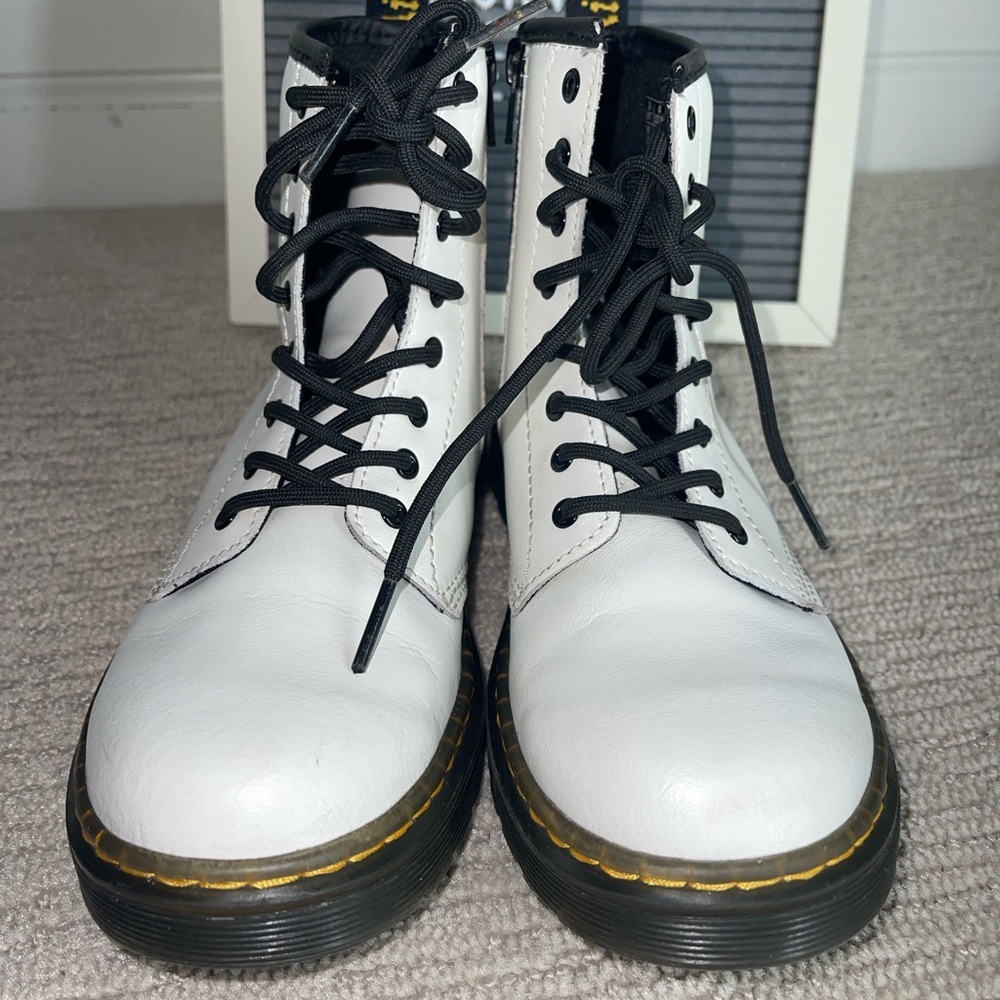 Dr. Martens Women's White Combat Boots